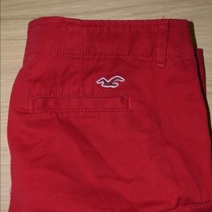 Bright red Hollister shorts!